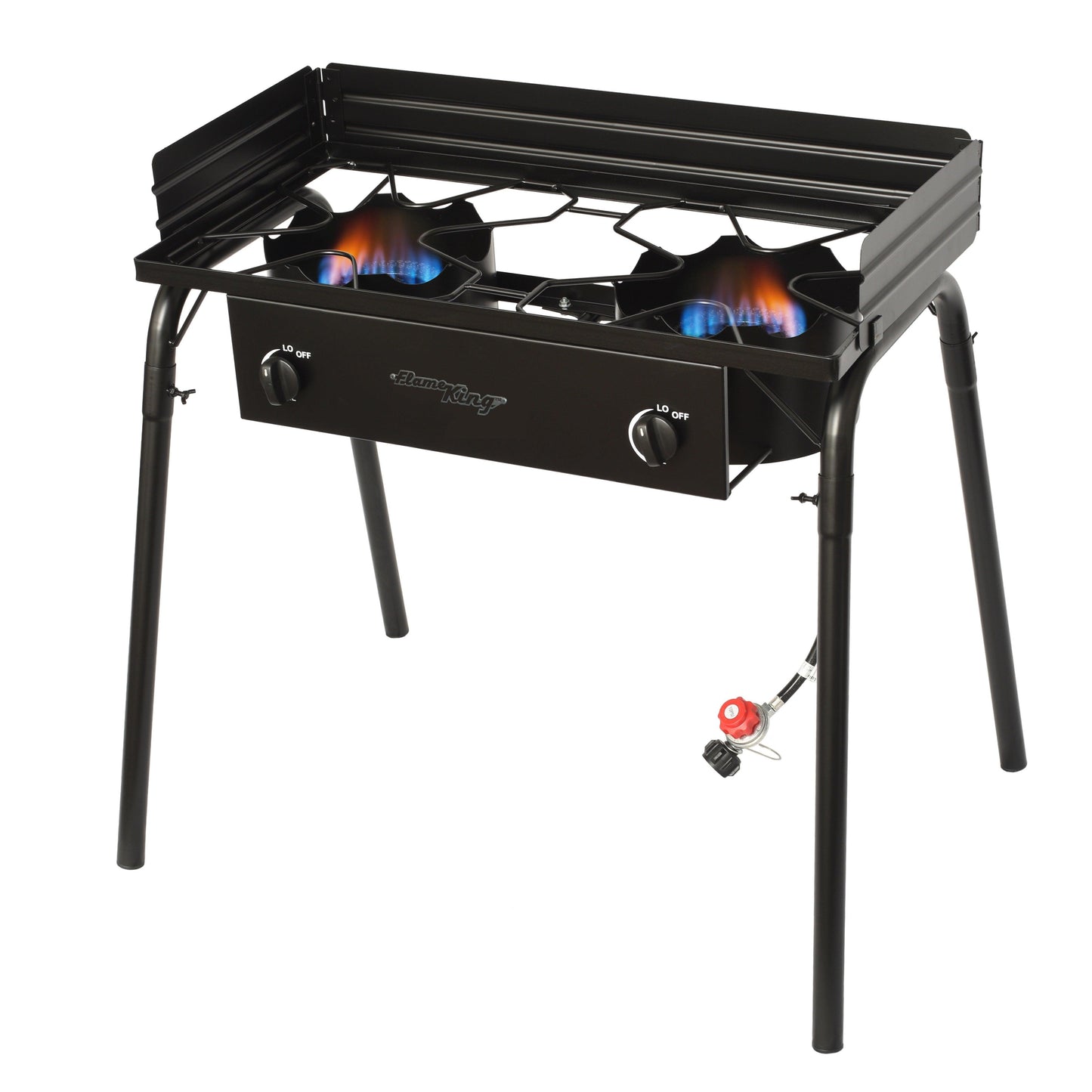 Flame King Outdoor Propane Double Dual Burner Cooker Stove - Skoutley Outdoors LLC