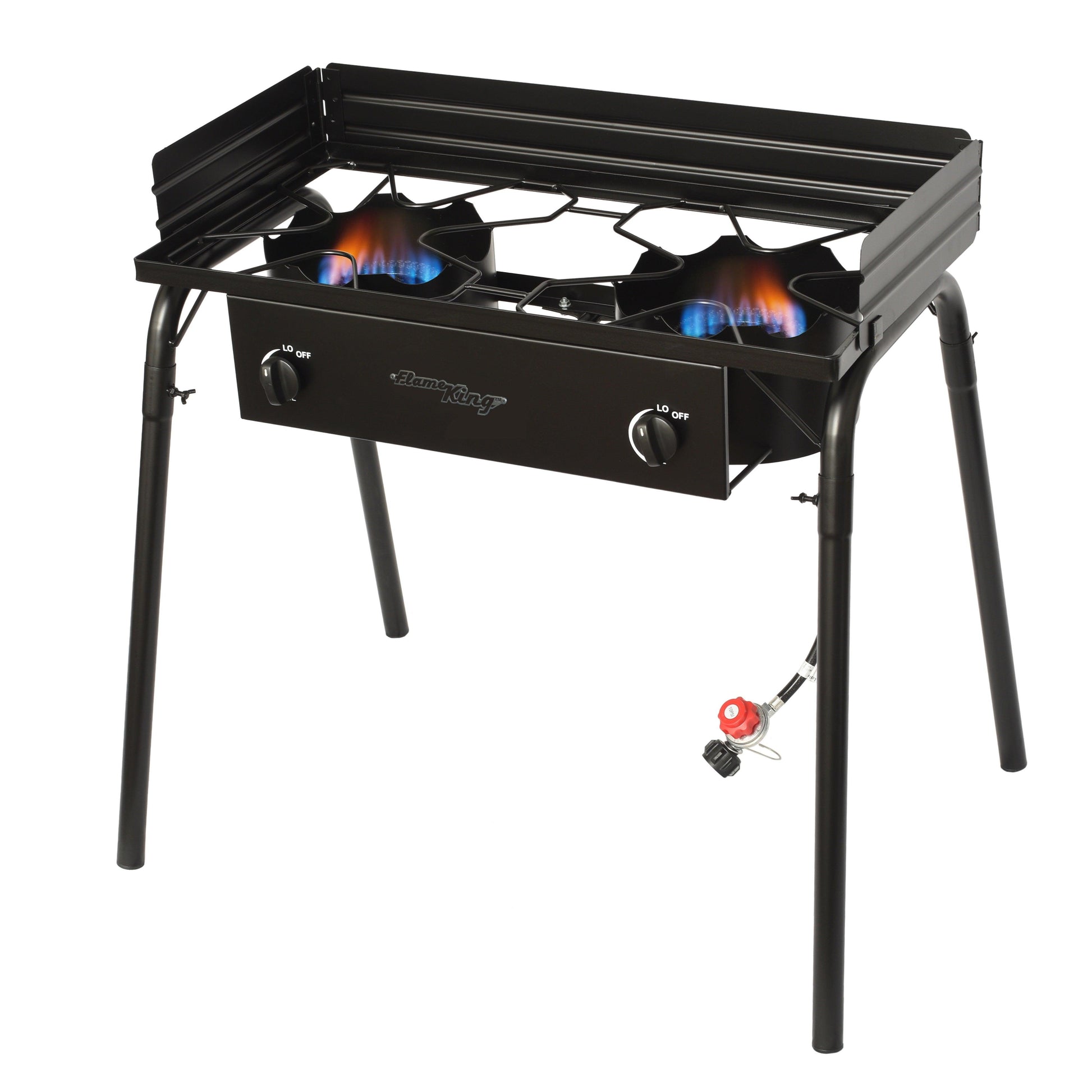 Flame King Outdoor Propane Double Dual Burner Cooker Stove - Skoutley Outdoors LLC