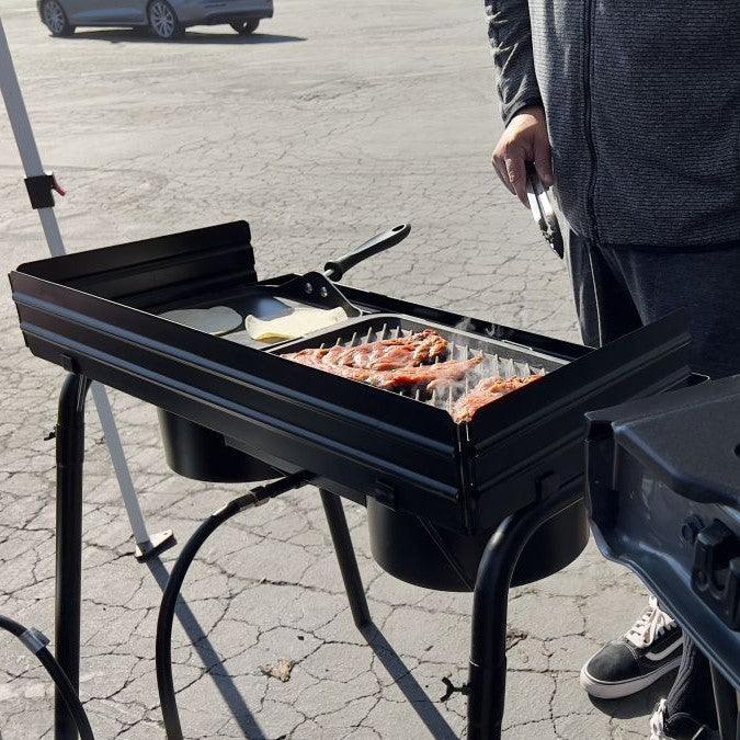 Load image into Gallery viewer, Flame King Outdoor Propane Double Dual Burner Cooker Stove
