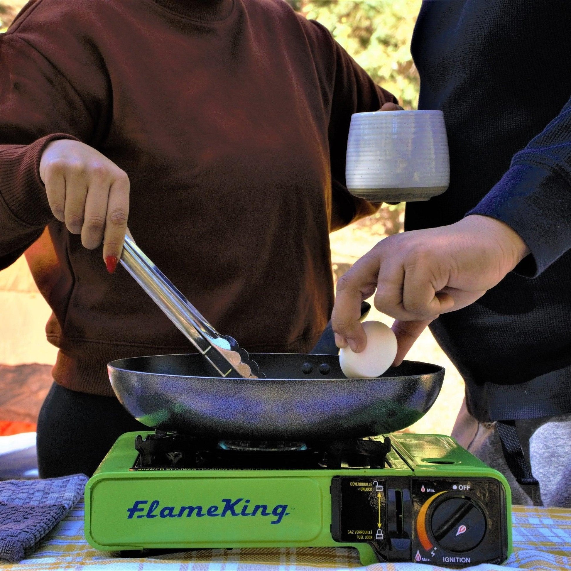 Flame King Portable Butane & Propane Gas Stove with Single Burner - Skoutley Outdoors LLC