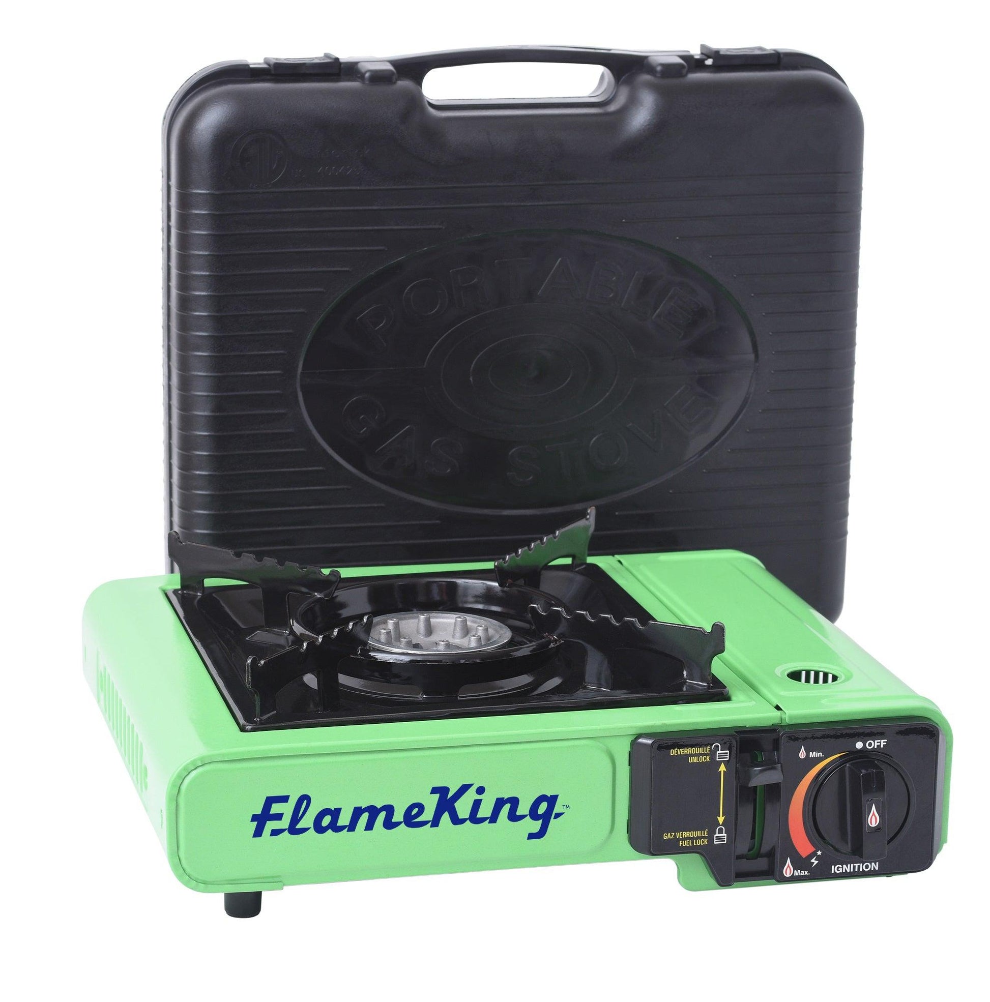 Flame King Portable Butane & Propane Gas Stove with Single Burner - Skoutley Outdoors LLC