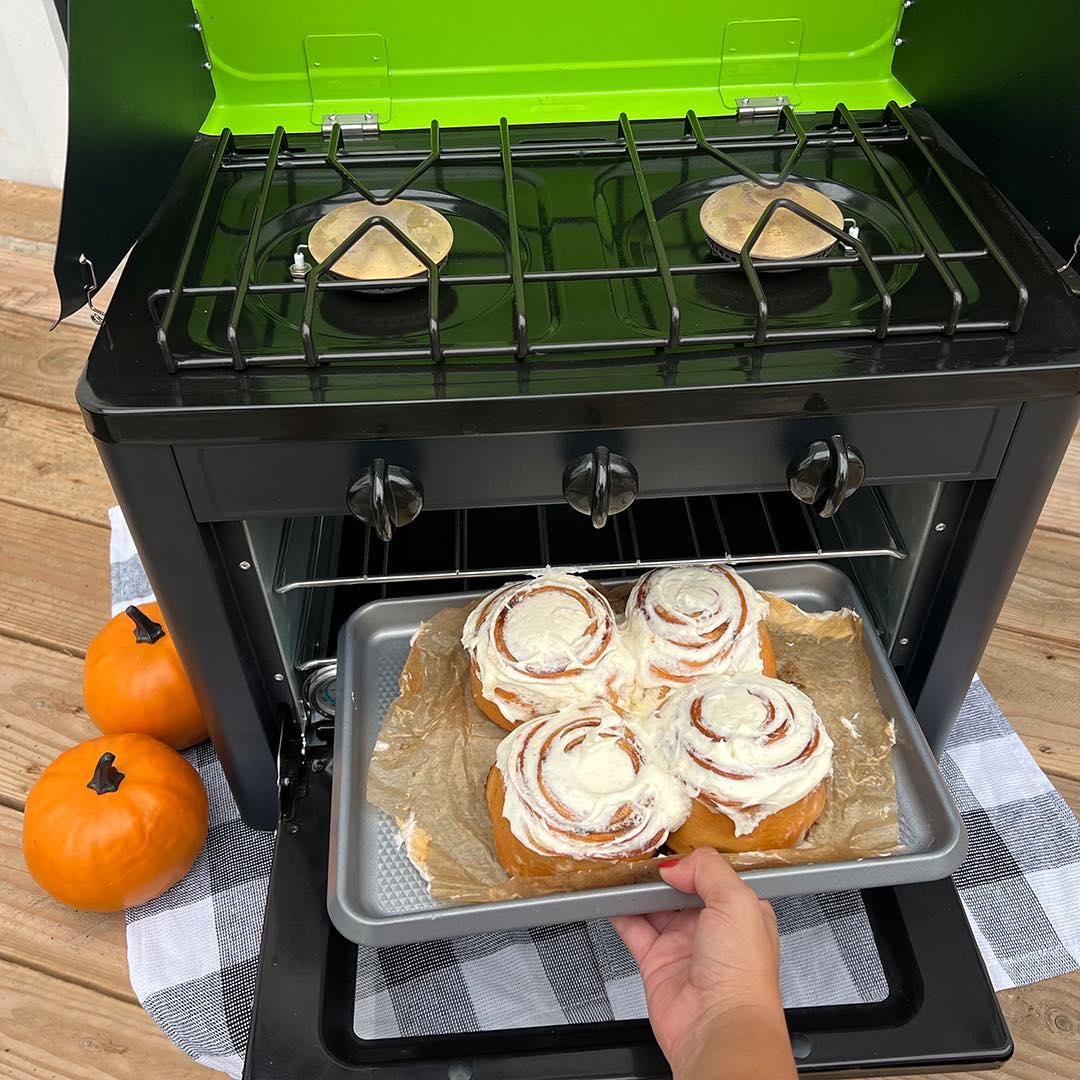 Flame King Portable Camping Oven Stove Combo - Skoutley Outdoors LLC