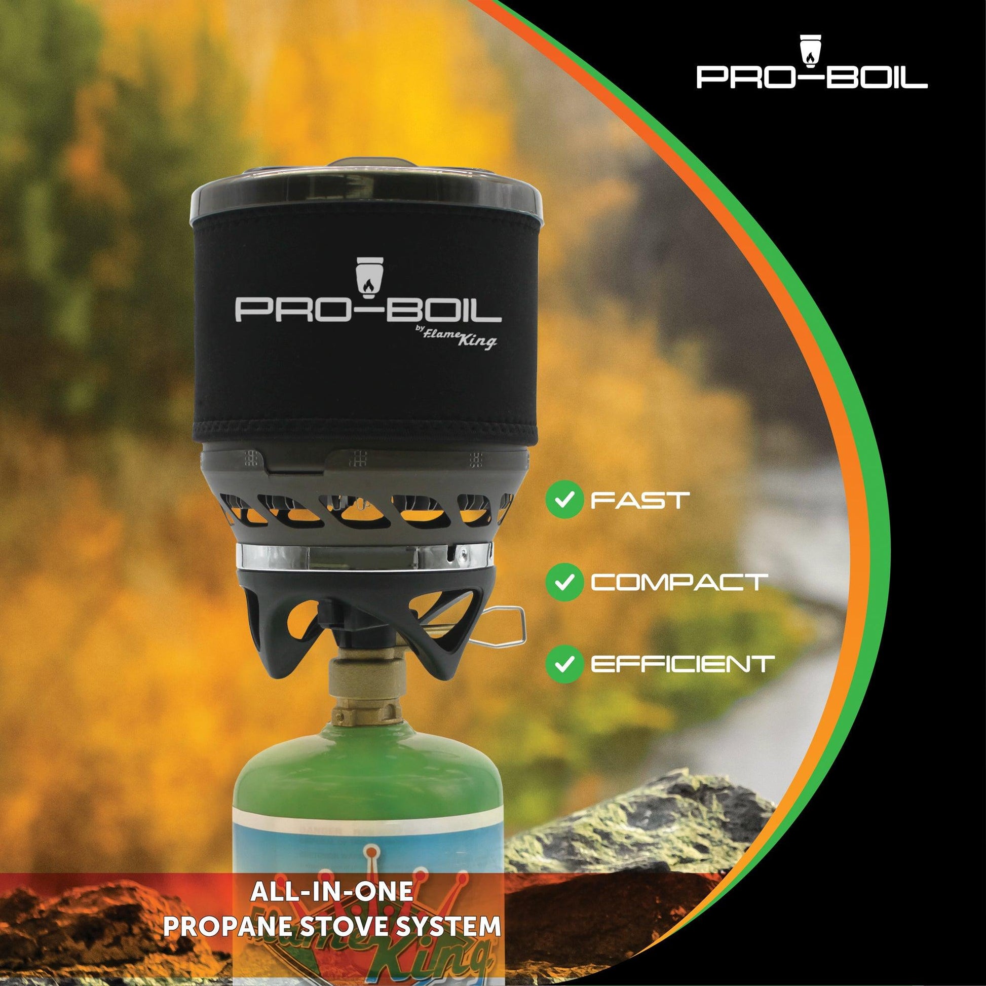 Flame King Pro-Boil Camping and Backpacking Stove Cooking System - Skoutley Outdoors LLC