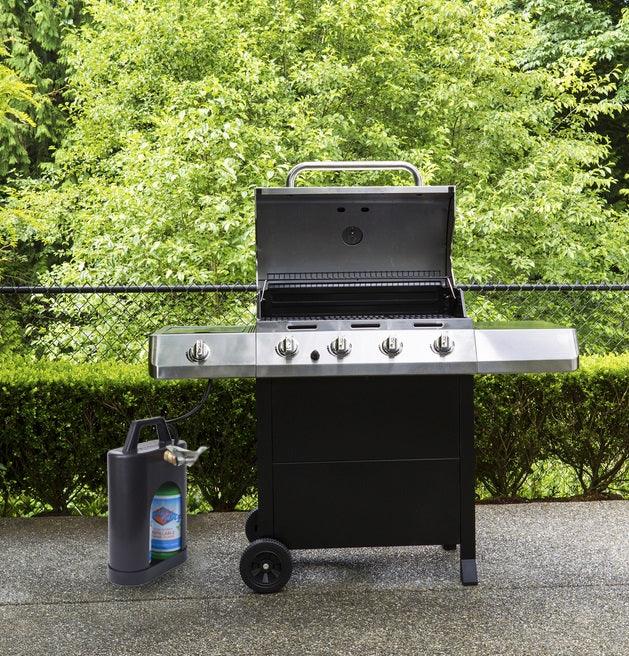 Load image into Gallery viewer, Flame King ProBoost Dual 1LB Propane Tank Carrier
