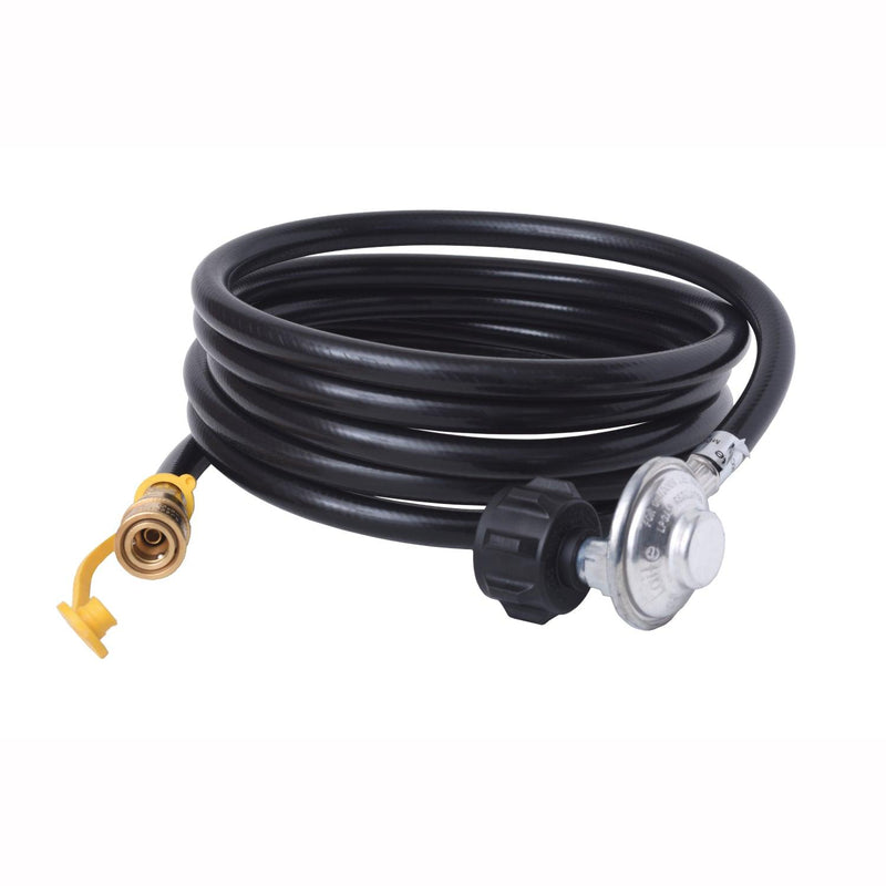 Load image into Gallery viewer, Flame King Propane Regulator Hose with Quick Connect - 12 feet
