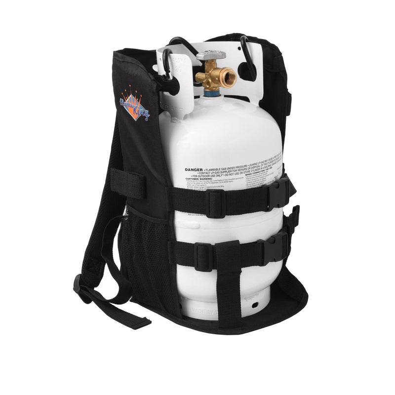 Load image into Gallery viewer, Flame King Propane Tank Backpack Carrier for 5lb or 10lb Cylinder For Weed Burner Torch
