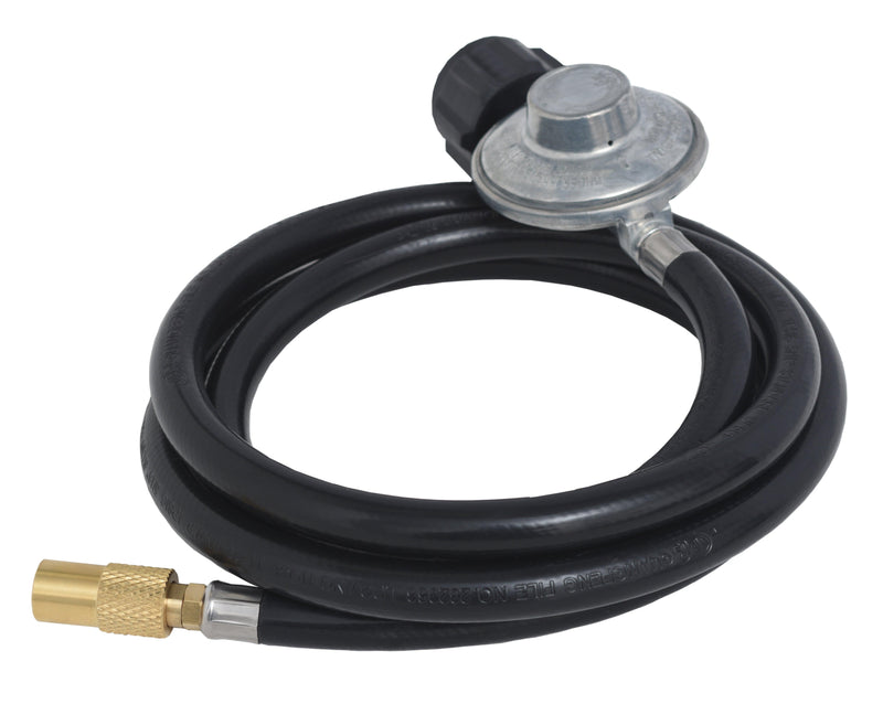 Load image into Gallery viewer, Flame King Regulator Hose Adapter Connect to 20Lb Tank for 17 and 22 inch Tabletop Grill Griddle, 6 Feet
