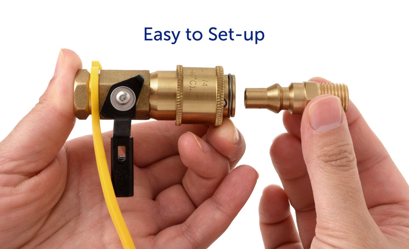 Load image into Gallery viewer, Flame King RV Grill Quick Connect Adapter
