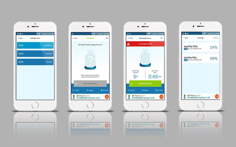 Load image into Gallery viewer, Flame King Smart Wireless Gauge Propane Tank Scale

