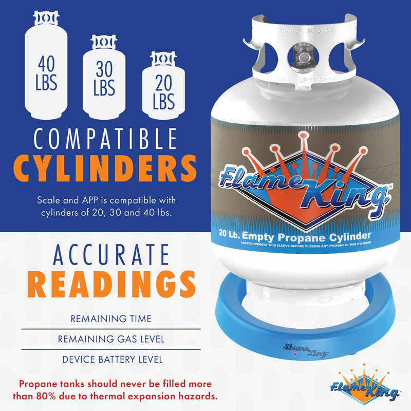 Load image into Gallery viewer, Flame King Smart Wireless Gauge Propane Tank Scale
