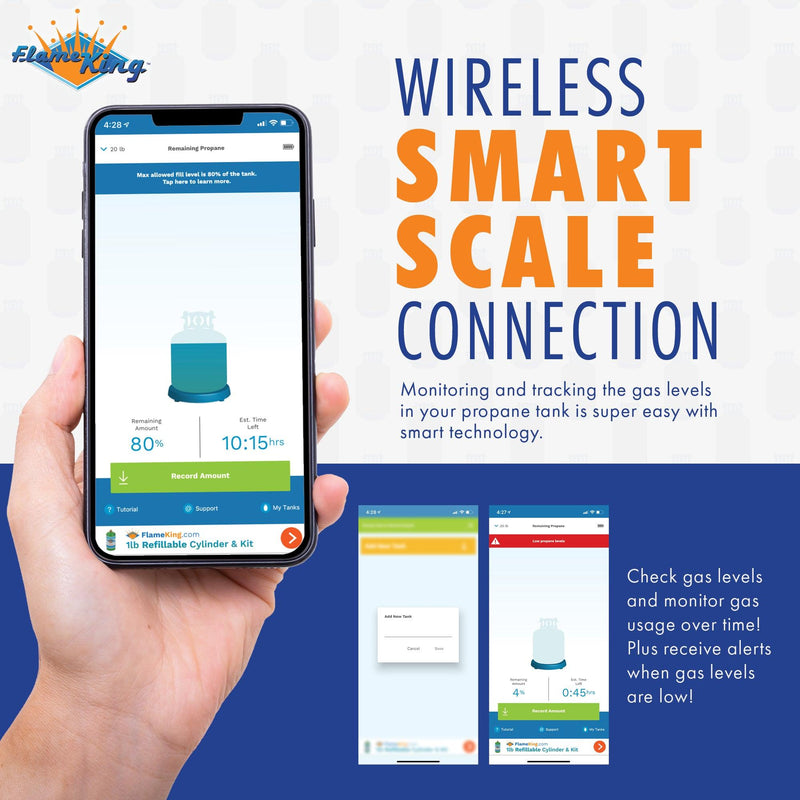 Load image into Gallery viewer, Flame King Smart Wireless Gauge Propane Tank Scale

