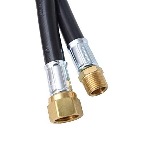 Load image into Gallery viewer, Flame King Thermo Plastic Hose Assembly for LP and Natural Gas, 48 Inch, 3/8 Inch
