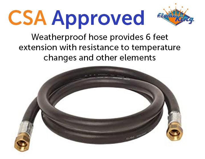 Load image into Gallery viewer, Flame King Thermo Rubber RV Slide Out Hose Assembly, 106 Inch, 3/8 Inch ID, Female to Female, 106 inches
