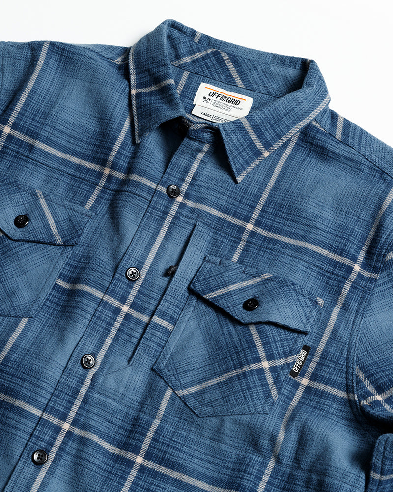 Load image into Gallery viewer, Destroyer Flannel - Pale Blue
