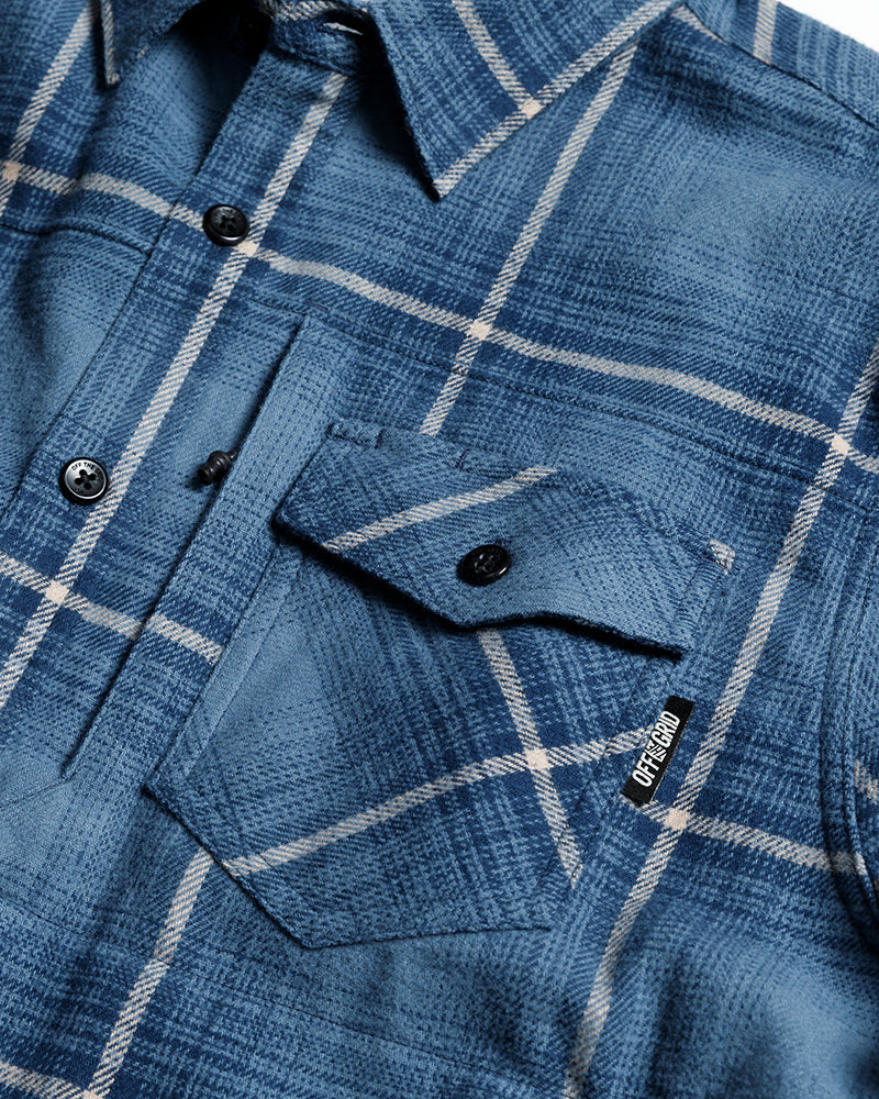 Load image into Gallery viewer, Destroyer Flannel - Pale Blue
