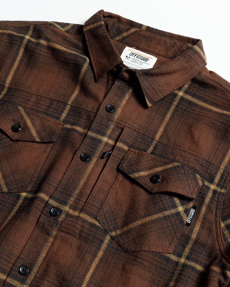 Load image into Gallery viewer, Destroyer Flannel - Burnt Brown
