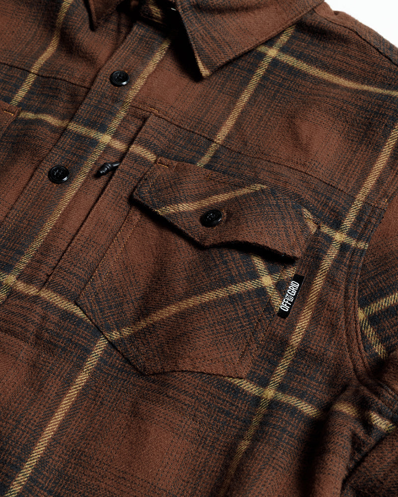 Load image into Gallery viewer, Destroyer Flannel - Burnt Brown
