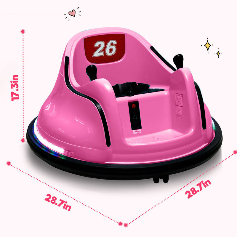 Load image into Gallery viewer, Flashy Remote-Controlled Bumper Car for Kids with Electric Ride-On Fun

