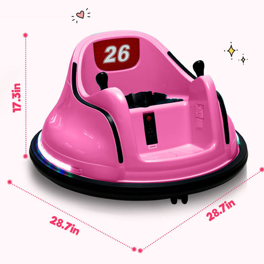 Flashy Remote-Controlled Bumper Car for Kids with Electric Ride-On Fun