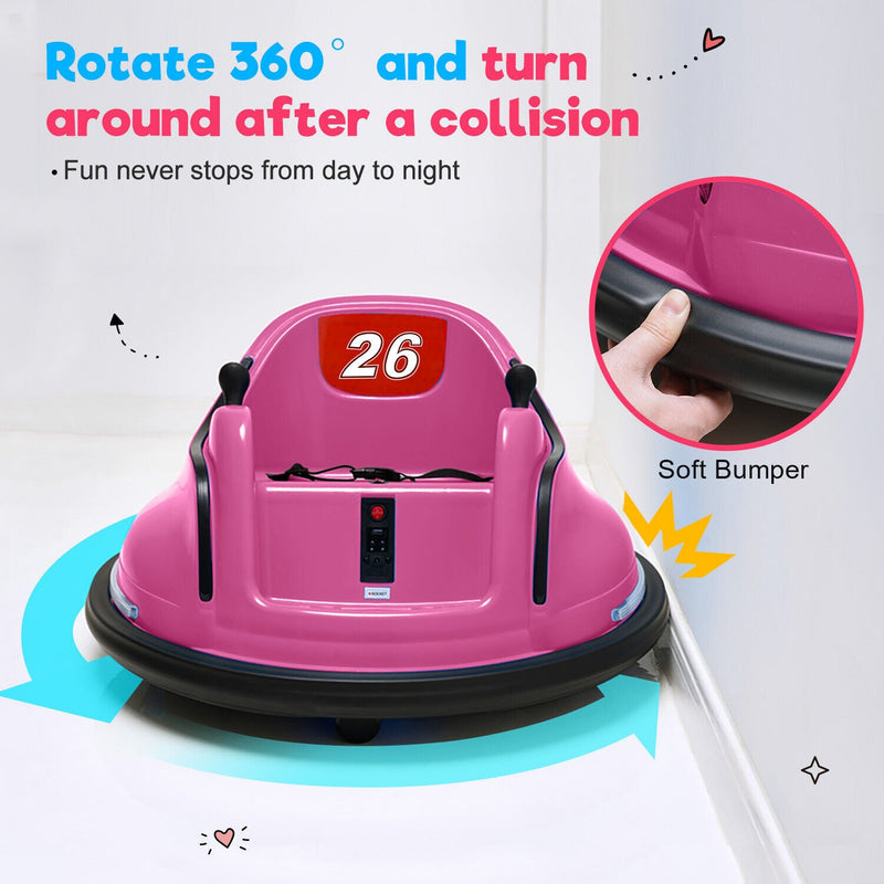 Load image into Gallery viewer, Flashy Remote-Controlled Bumper Car for Kids with Electric Ride-On Fun
