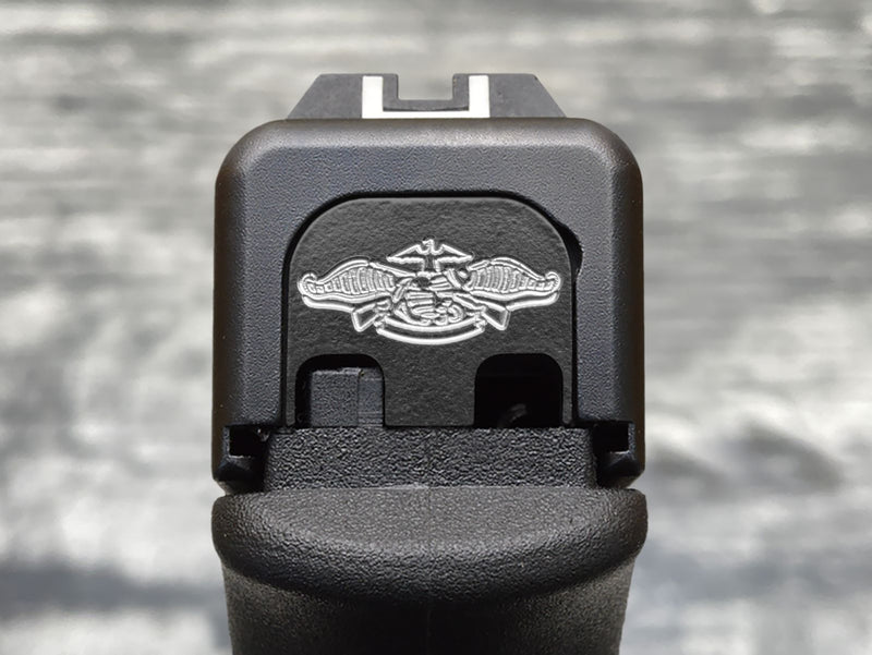 Load image into Gallery viewer, Milspin USMC Glock Slide Back Plates (Most Popular)
