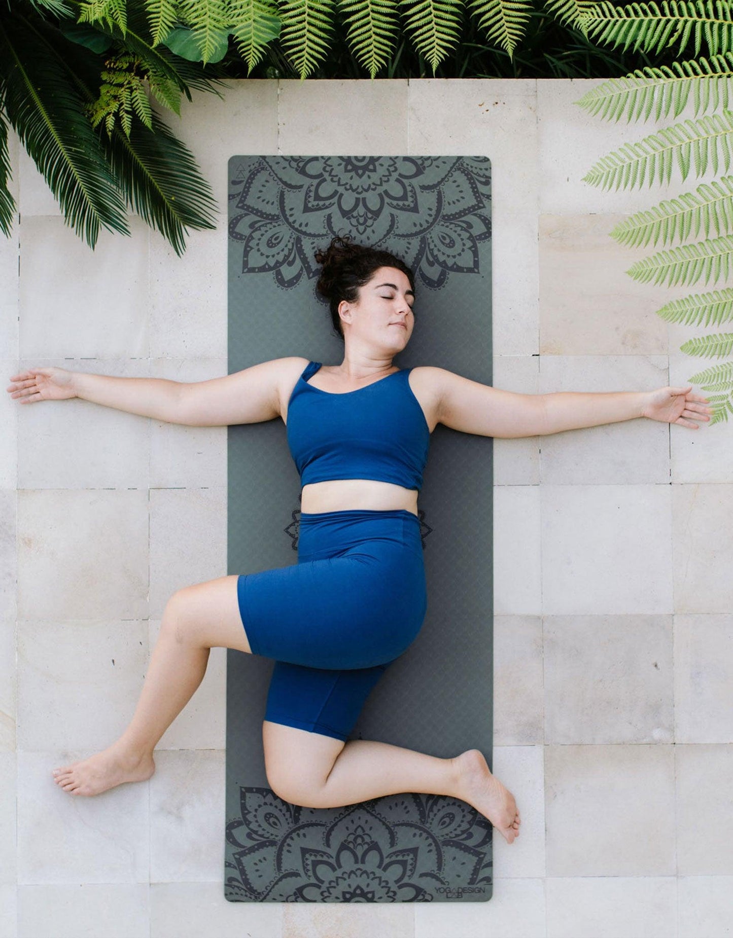 Flow Yoga Mat - Mandala Charcoal