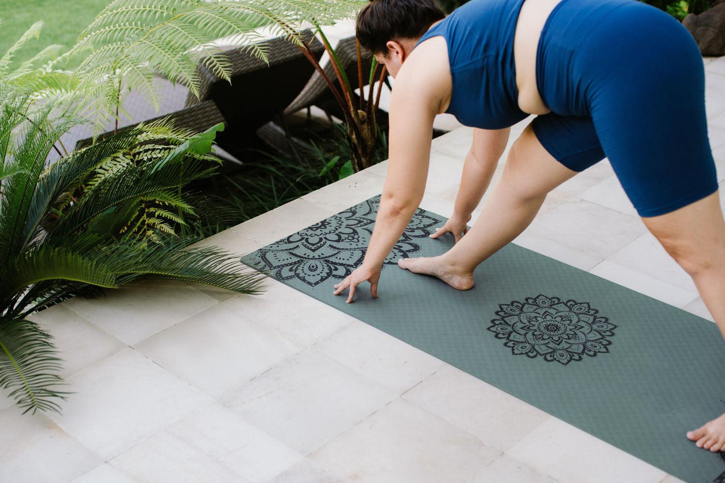 Flow Yoga Mat - Mandala Charcoal