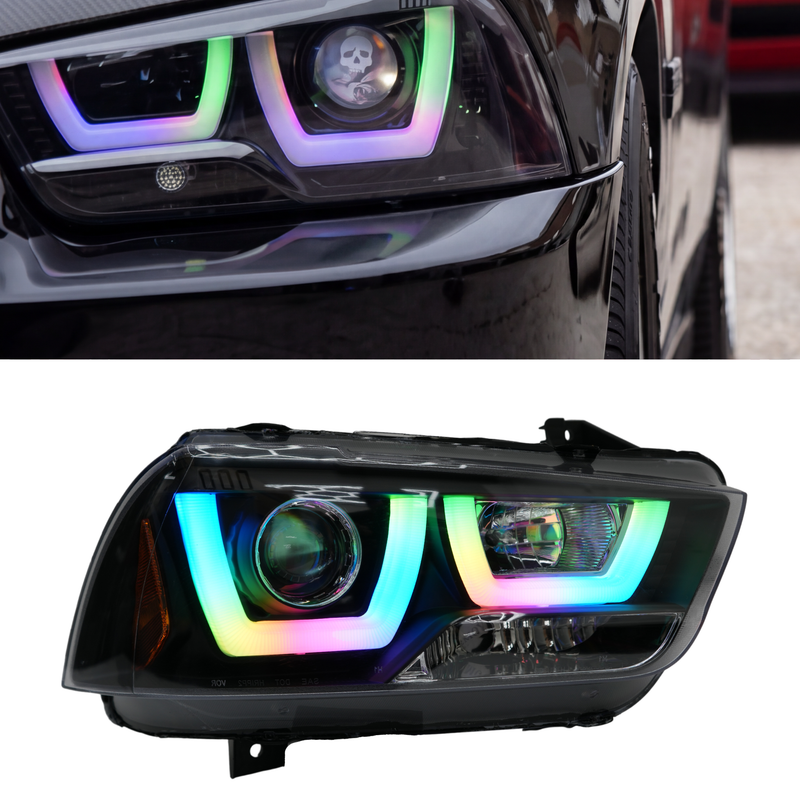 Load image into Gallery viewer, Dodge Charger Spec-D Multicolor Flow DRL Boards (2011-2014)
