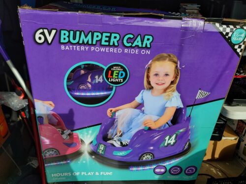 Load image into Gallery viewer, Flybar 6V Bumper Car: Battery-Powered Ride On with LED Lights for Endless Fun
