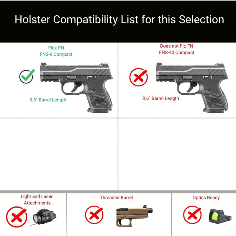 Load image into Gallery viewer, FN FNS-9 Compact IWB Holster | BASE IWB
