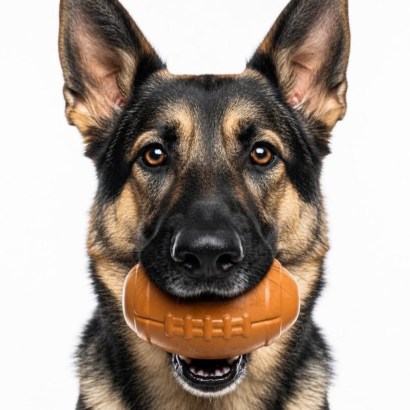 Load image into Gallery viewer, Football Dog Chew Toy &amp; Treat Dispenser - USA Made | SodaPup
