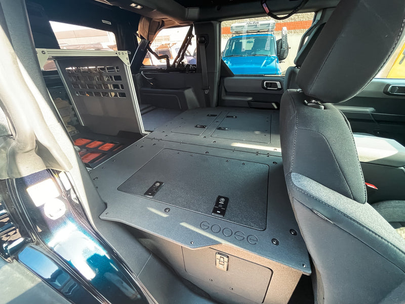 Load image into Gallery viewer, Ford Bronco 2021-Present 6 Gen. 4 Door - Second Row Seat Delete Plate System - Module Height
