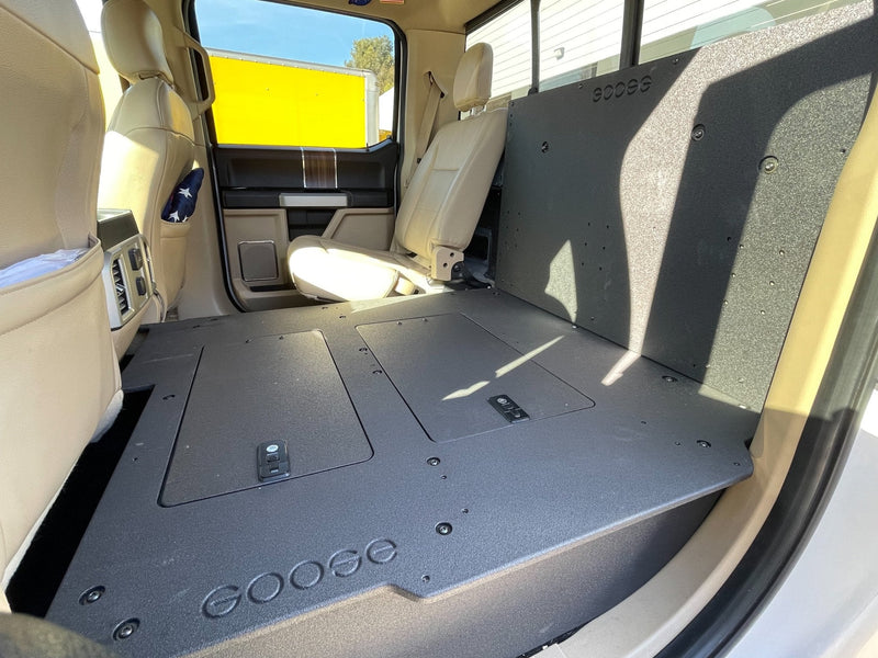 Load image into Gallery viewer, Ford F150 2015-Present 13th &amp; 14th Gen. SuperCrew - Second Row Seat Delete Plate System
