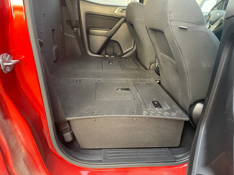 Load image into Gallery viewer, Ford Ranger 2019-2023 4th Gen. Super Crew - 100% Second Row Seat Delete Plate System
