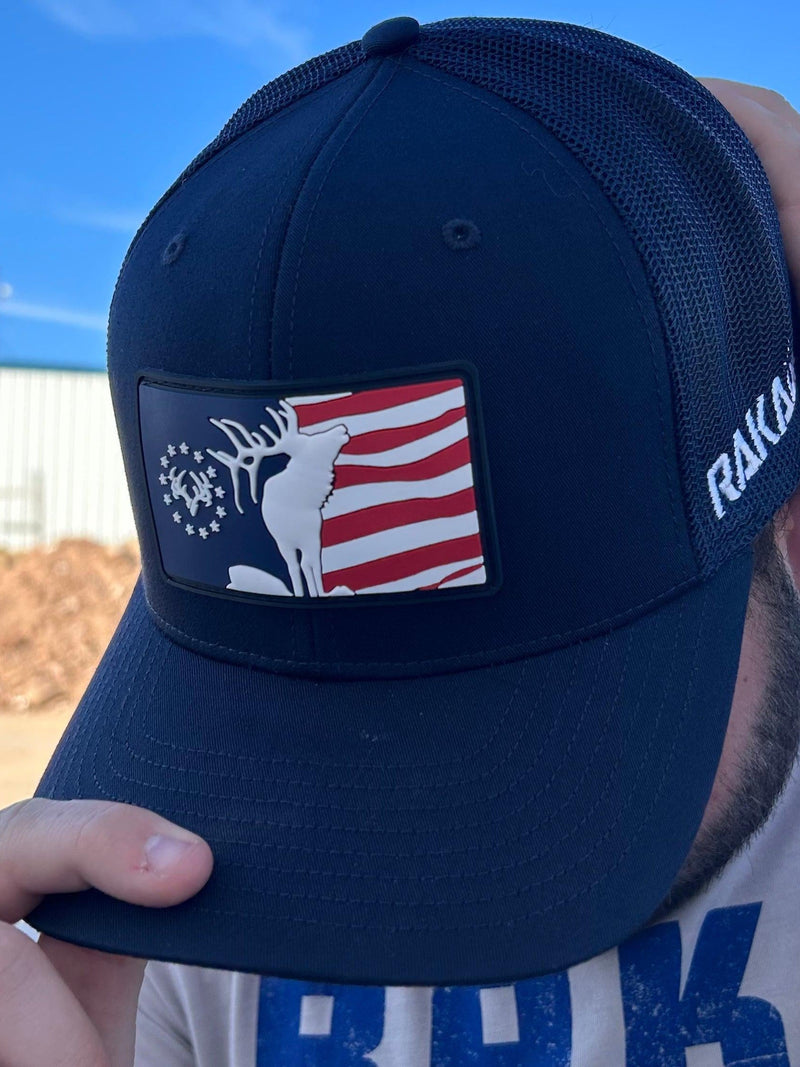 Load image into Gallery viewer, Freedom Elk PVC Patch Trucker Hat
