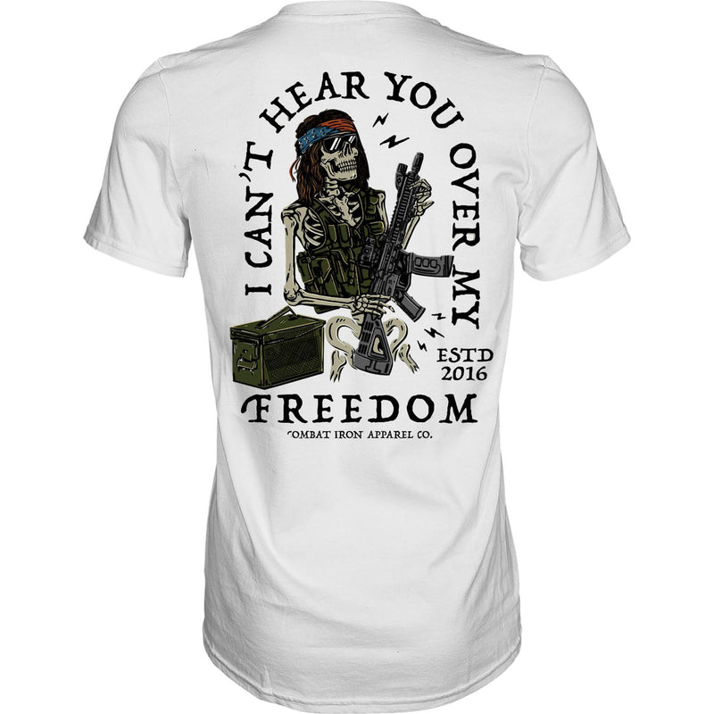 Load image into Gallery viewer, I Can&#39;t Hear You Over My Freedom AR Guitar Men&#39;s T-Shirt
