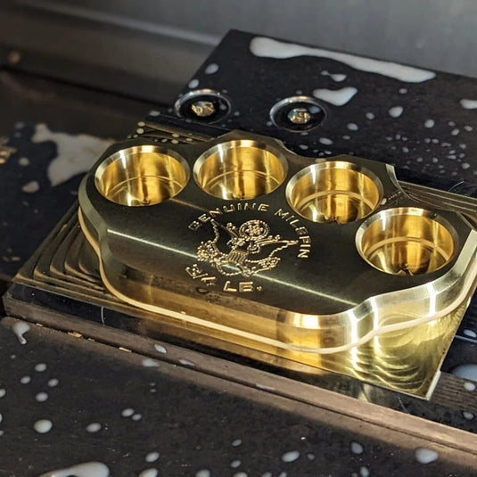 3/4lb Brass Knuckle “We The People” Solid Brass Paperweight