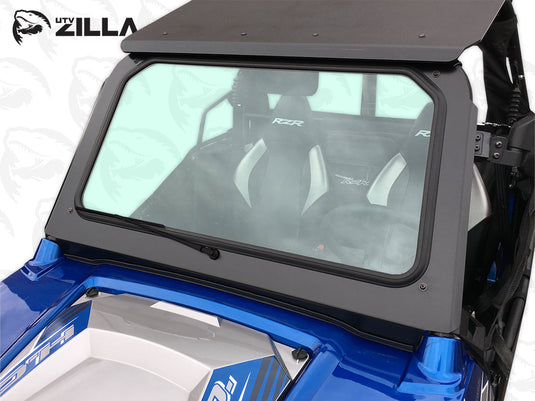 Black RZR 570, 800, XP900  Full Glass Windshield with Wiper