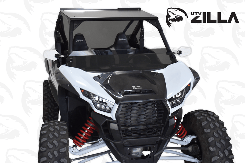 Load image into Gallery viewer, Polycarbonate TINTED Half Windshield with quick straps for KRX
