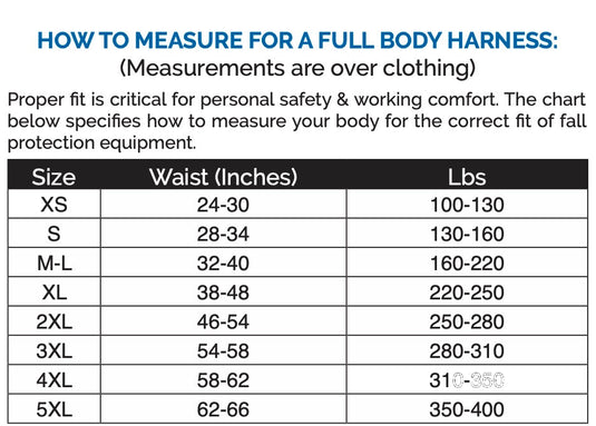 Full Body Harness w/ 3 D-Rings | 96307/8