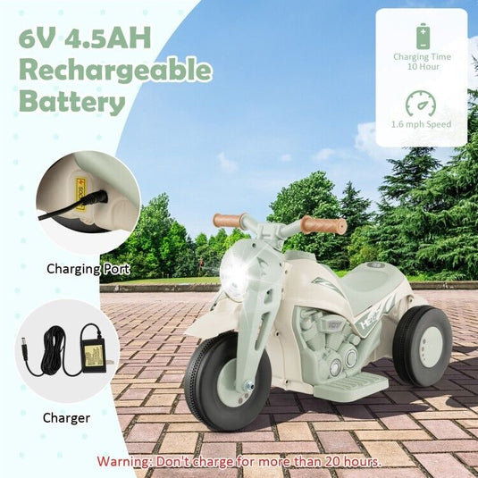 Fun and Exciting Electric Ride-On Motorcycle for Kids with Bubble Maker and Music - 6V Battery and Durable PP Wheels