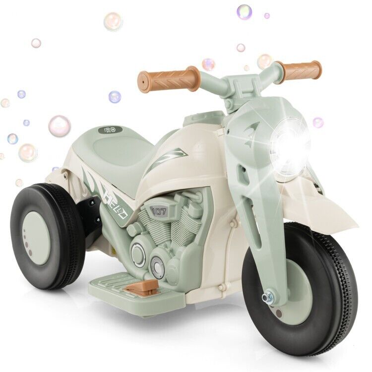Load image into Gallery viewer, Fun and Exciting Electric Ride-On Motorcycle for Kids with Bubble Maker and Music - 6V Battery and Durable PP Wheels
