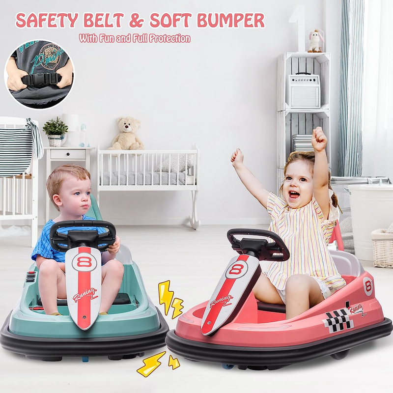 Load image into Gallery viewer, Fun and Safe 6V Electric Bumper Car for Toddlers Ages 1.5-6 Years
