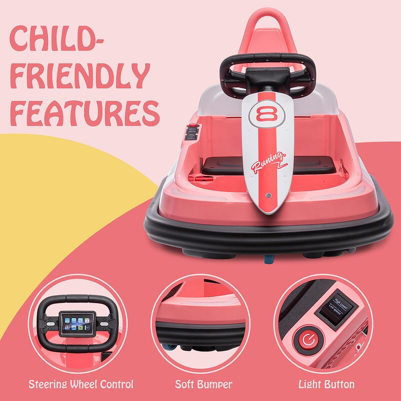 Load image into Gallery viewer, Fun and Safe 6V Electric Bumper Car for Toddlers Ages 1.5-6 Years
