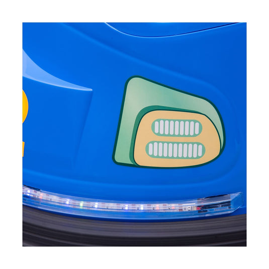 Fun and Safe 6V Kids Bumper Car Ride On Toy with Roller Caster Design