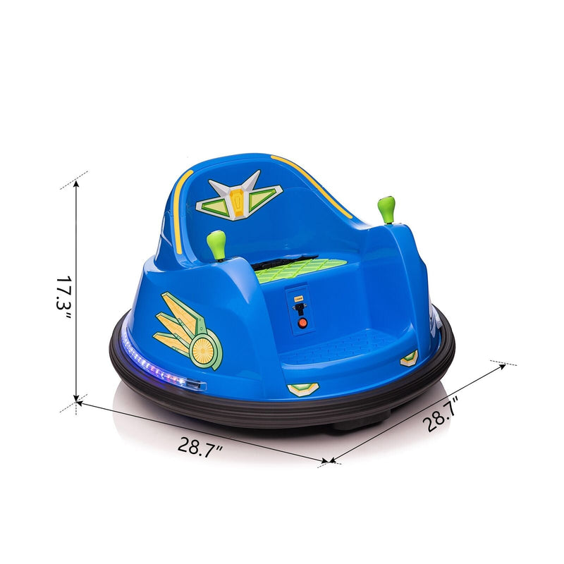 Load image into Gallery viewer, Fun and Safe 6V Kids Bumper Car Ride On Toy with Roller Caster Design

