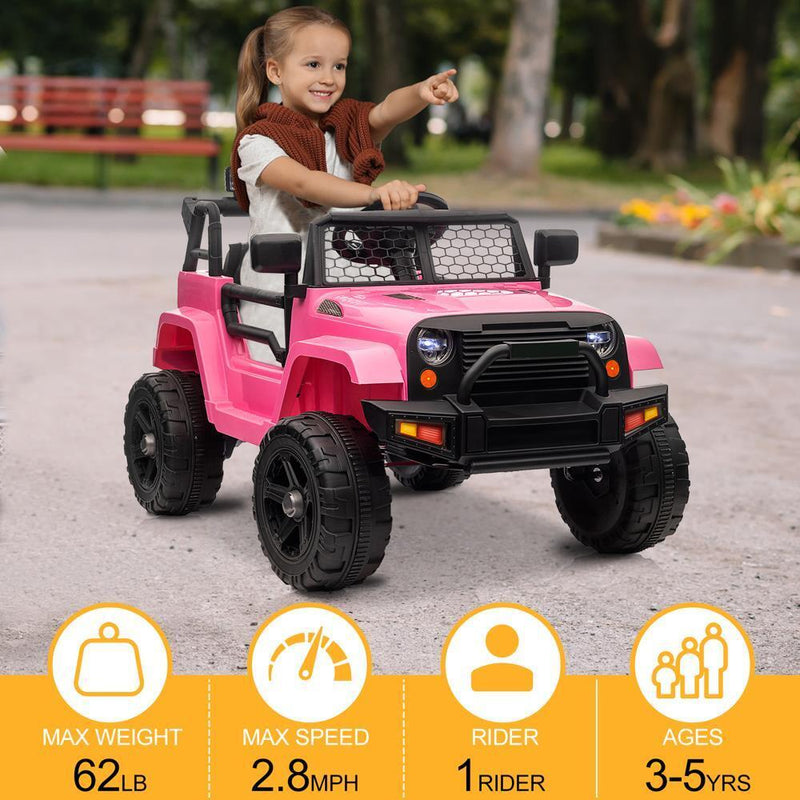 Load image into Gallery viewer, Fun and Safe Kids Ride-On Car with Music, Lights, and Remote Control
