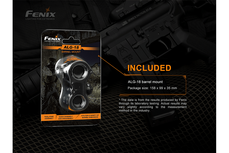 Load image into Gallery viewer, Fenix ALG-18 Flashlight Barrel Mount
