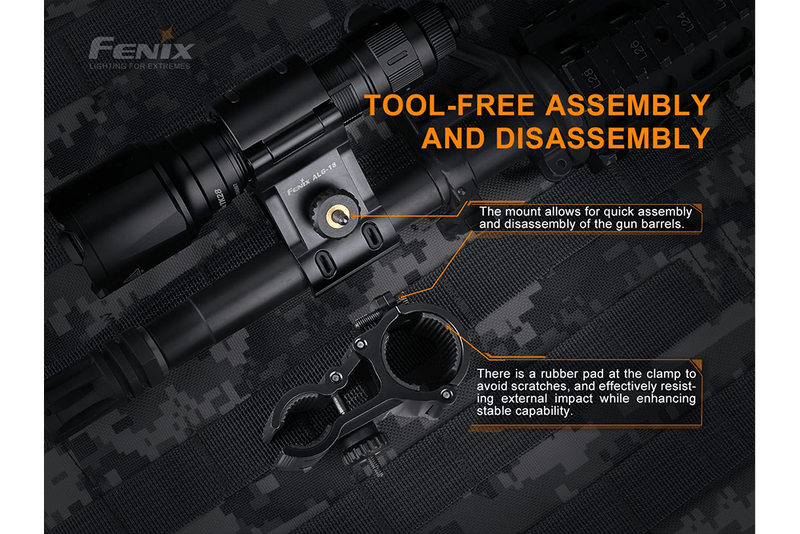 Load image into Gallery viewer, Fenix ALG-18 Flashlight Barrel Mount
