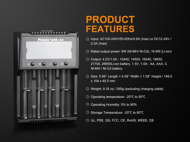 Load image into Gallery viewer, Fenix ARE-A4 Multifunctional Battery Charger
